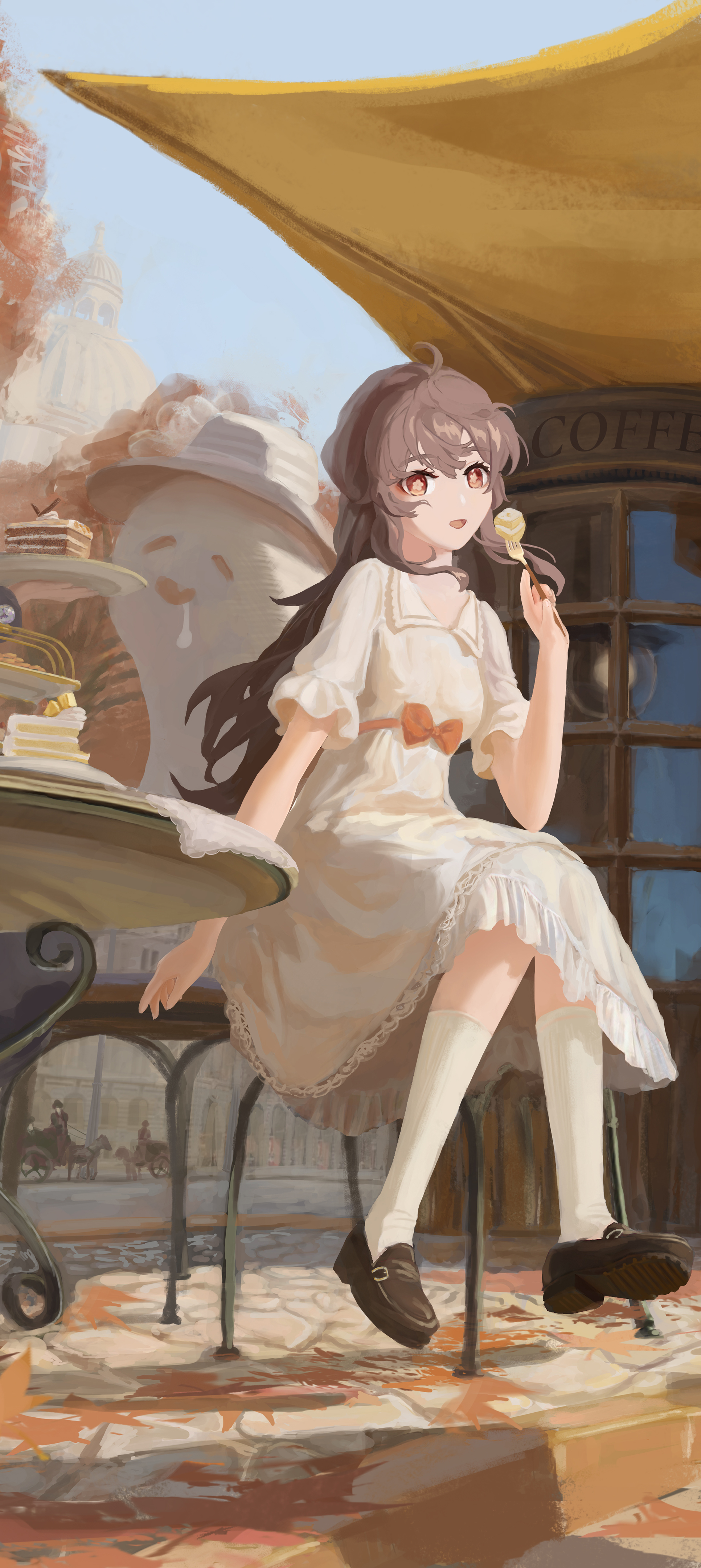 旅行日记_下午茶-手机4K壁纸【基于8k加长重绘制作】